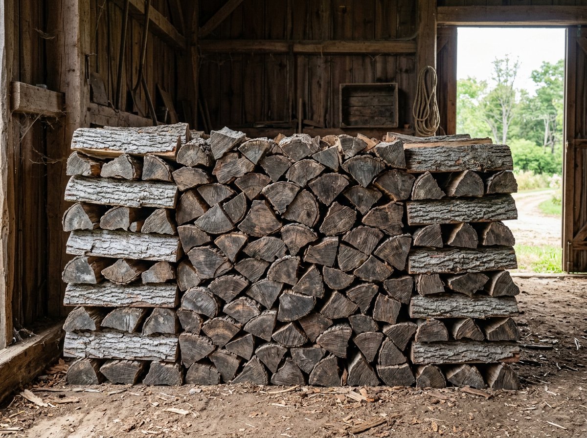 Дубовые дрова естественной сушки